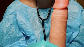 Painful prostate exam by annoyed doctor