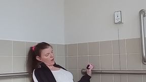Horny Bathroom Pissing and Playing
