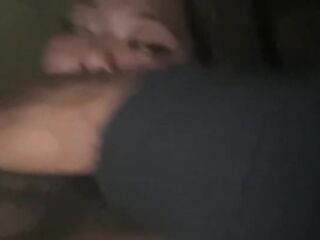 Bad angel records herself sucking my jock