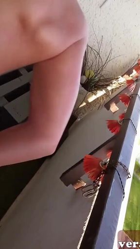 Stunning moment from &quot;PUBLIC ANAL BALCONY WITH GERMAN FITNESS MODEL POV A2M&quot;