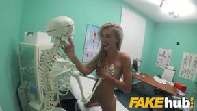 Blonde Russian Eats Doc's Cum
