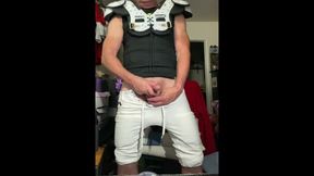 Horny Dilf Jockdad87 Is Jerking Again in His Football Gear