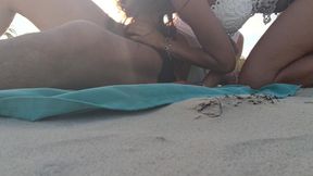 MILF public blowjob with swallow