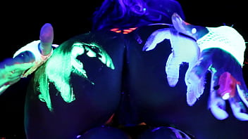 Abigail Mac and Ava Adams Blacklight Sex