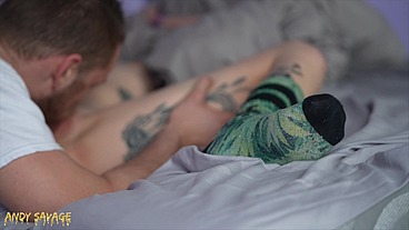Petite GOTH gets pussy EATEN and ROUGH SEX