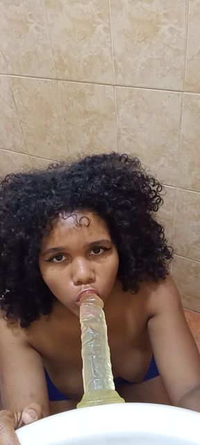 Stunning moment from &quot;Indian aunt with big ass, sucks and plays with her dildo&quot;