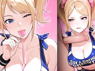 Sweetmeat Chainsaw comics manga - large melons Juliet Starling fellatio bazookas job