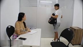 Desperate student sucks and fucks his sexy MILF teacher