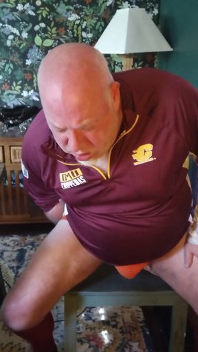 Coach Teaches Player How to Fuck Him Using a Dildo!