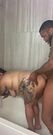 tatted mamiii gets slammed in the shower, big dick action