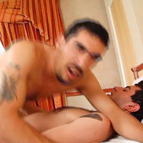 Horny man animates his friend for sex and sticks his strap deep in his ass