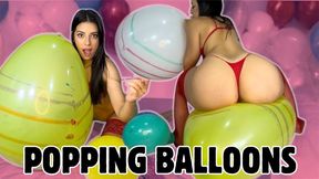 Popping balloons