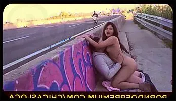 Wild Latina Babe's Public Roadside Fetish Fun | HD Premium