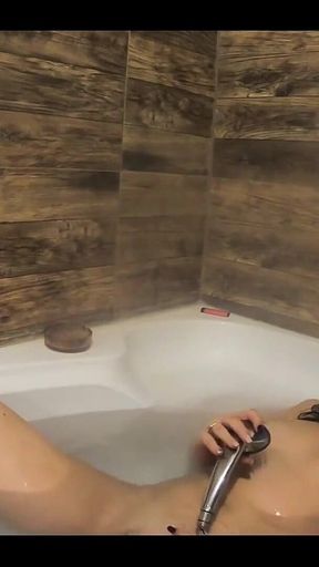 Kinky MILF Games with Mega Orgasm in Bathtub at Home While Smoking 156-