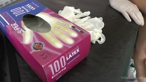 Miss Brooks Plays with Latex Gloves