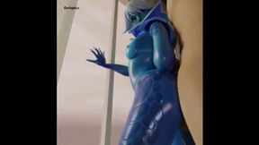 Evil Audios thick cock pounds blue slut's ass