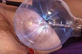 Tied up MILF Loves It When Her Pussy Is Electrified