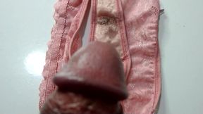 My furry friend left a pair of panties with pubes, I came in her