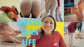 BIGGER THAN LIFE - Canela butt crush and barefeet crush 4K