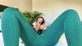 Stuffing Leggings up My MILF Pussy