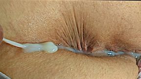 Black cock jerking off huge cum load down my fat asshole, big butt bbw grandma close up fingering, pussy rubbing &amp; fucking , nut