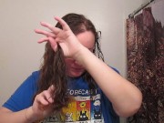 Hair Journal: Combing Long Curly Strawberry Blonde Hair - Week 6 (ASMR)