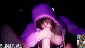 Juri Deepthroats a Nice Delicious Cock, Bald Pussy Widowmaker Let’s Us Use Her 4th Hole