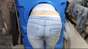 Stuck in the barrel and fucked