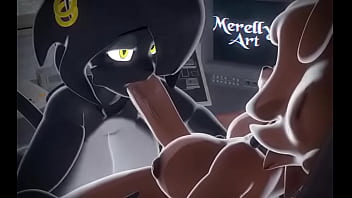Noire Giving Futa Fredina A Blow Job