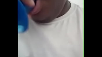 Ebony bbw sucking toy