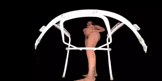 Black Ebony MILF peeing in public toilet POV