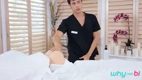 Anal lessons lead to a steamy bi 3some
