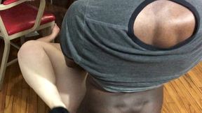 thick white girl gets man handled by bbc thug