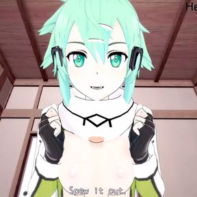 Uncensored Fucking Sinon Sword Art Online Hentai