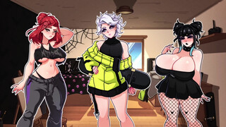 Demonstrating My Magnificent Hermaphroditism Garment to Audrey and Violet