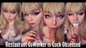 Restaurant CoWorker is Cock Obsessed