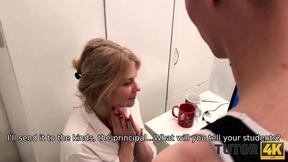 ”TUTOR4K. Guy set cameras & was right because they helped him fuck prof”