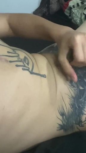Gay Masturbates Solo on Vacation