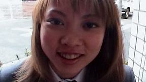 Horny teen slut Miyuki Houziyou masturbates in a toilet