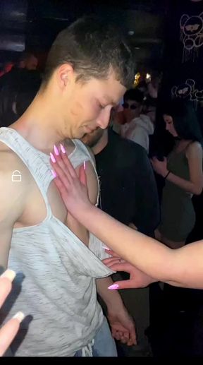 Busty Greek amateur shows off her big tits and slutty behavior