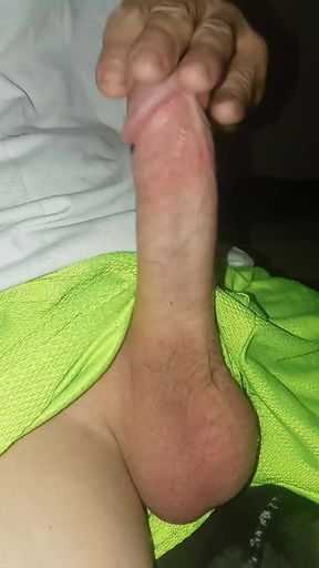 Stroking my cock a bit