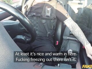 Inside Cutie: Waitress Gets a Cops Helmet in Her Ebony Arse