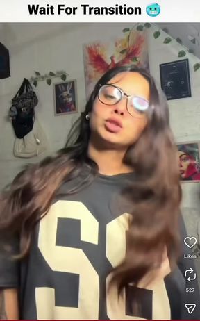 Blonde adult pro teases big tits in a desi Indian solo act