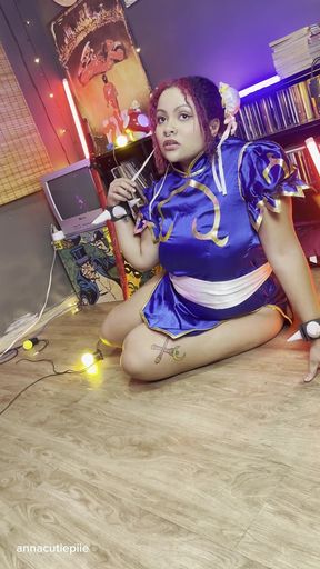 Chubby Girl Chun-li Photoshoot Making of Thick Curves Cosplay Behind Scenes