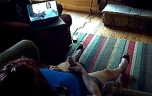 Cd watching porno & wanking
