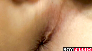 Throbbing cock teen Chad masturbates in passionate solo