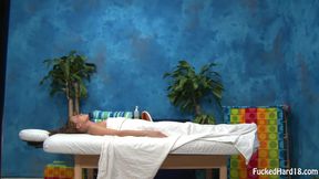 Beautiful babe first time massage therapy