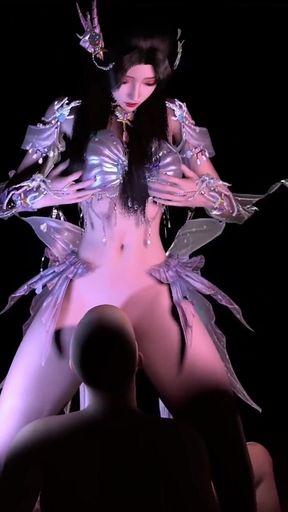 Beauty Princess Ride the Comander - 3D Animation V514