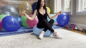 16" Balloon Bounce Sit To Pop: Different Angles