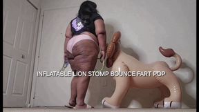 INFLATABLE LION STOMP BOUNCE FART POP